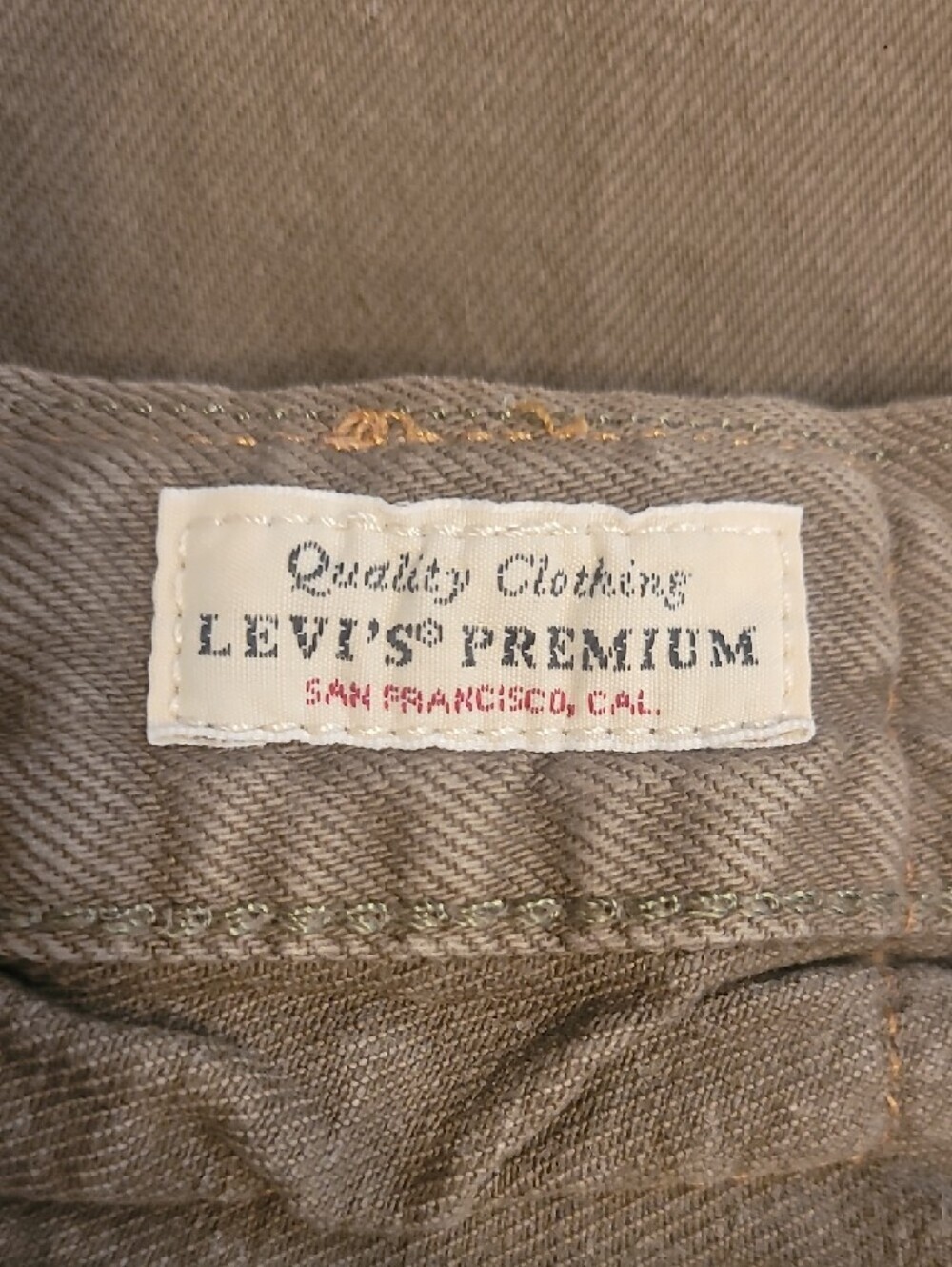 Levi's Vintage Big E Men's Green Straight Jeans with Red Tab - Picture 5 of 10